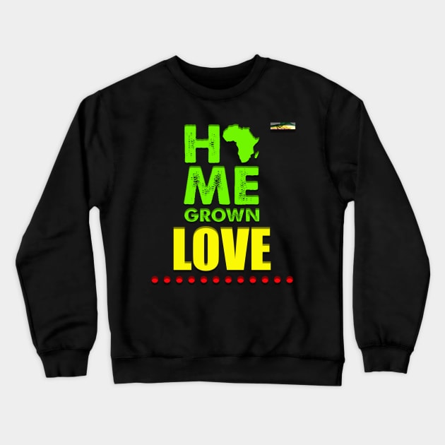 Africa Is Home Crewneck Sweatshirt by alzo